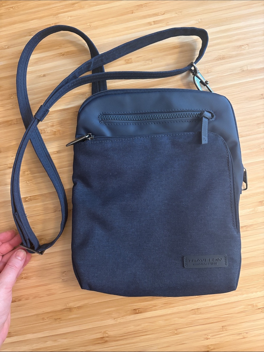 Travelon Anti-Theft Compact Crossbody Bag - Blue